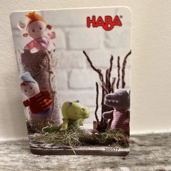 Gently Used HABA Toys Finger Puppet Kasper with some spots on his striped hat - Picture 5 of 8